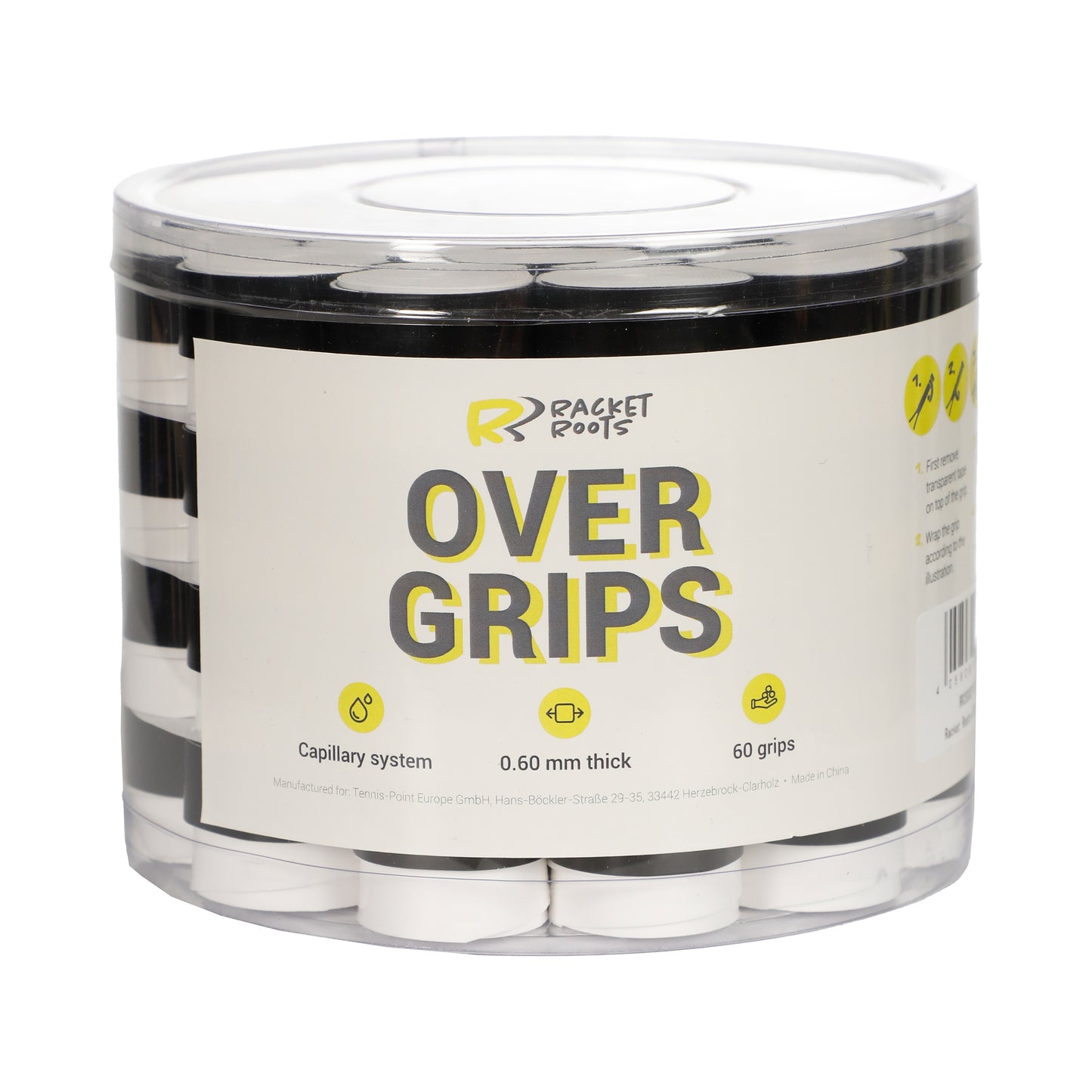 Racket Roots RR Grip 60er Box - weiß Racket Roots RR Grip 60er Box - weiß