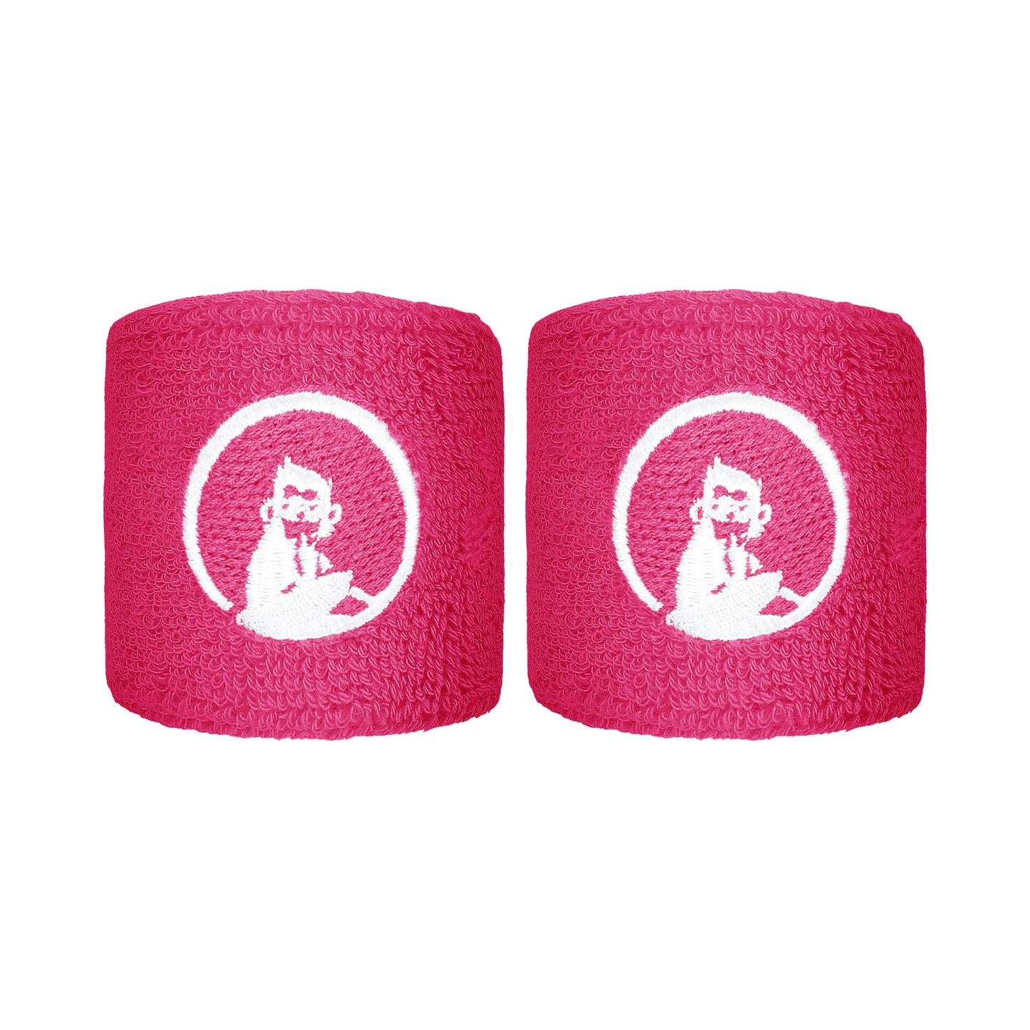 Quiet Please Schweißband 2er Pack kurz - pink Quiet Please Schweißband 2er Pack kurz - pink