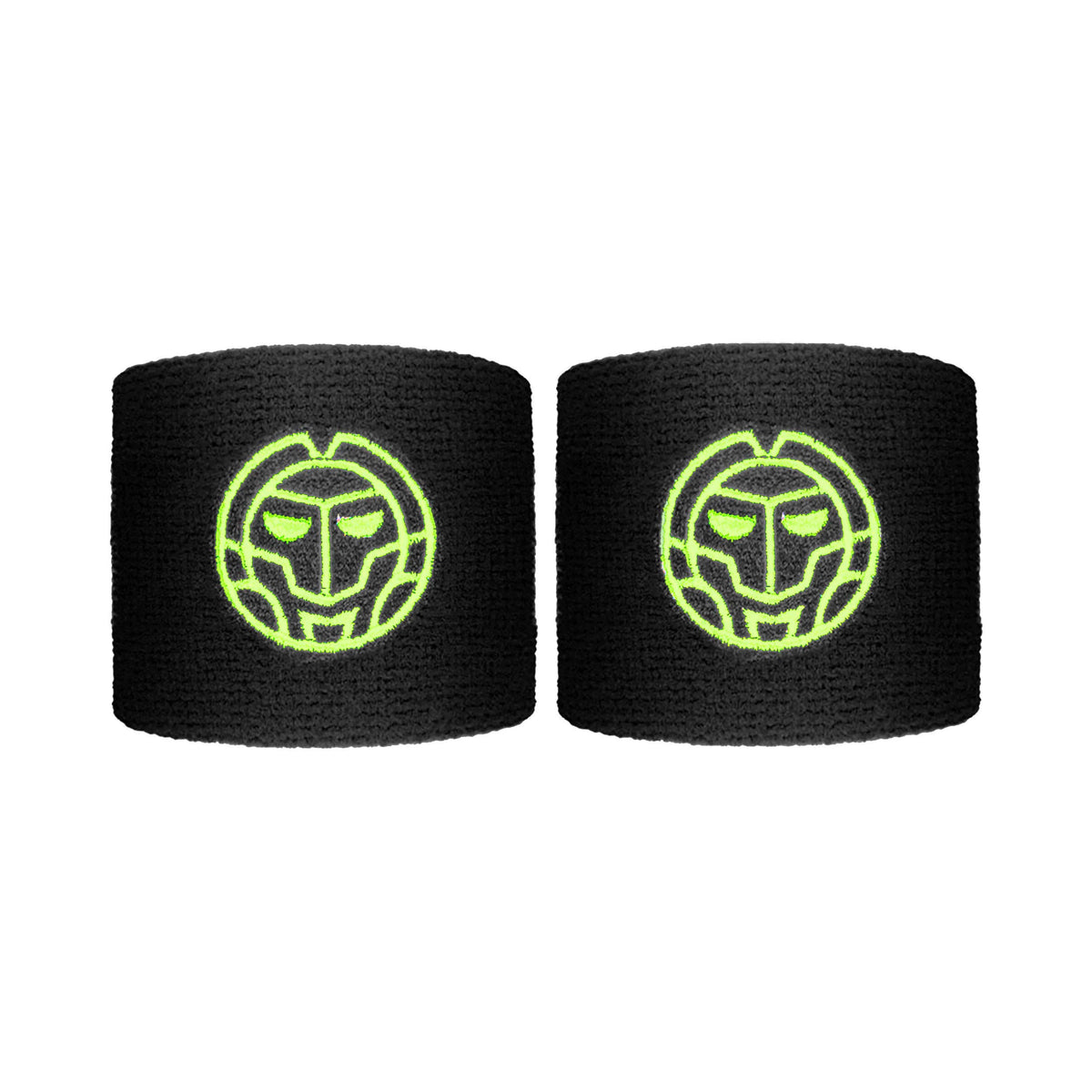 BIDI BADU Night Flash Schweißband 2er Pack kurz - schwarz, neongelb BIDI BADU Night Flash Schweißband 2er Pack kurz - schwarz, neongelb