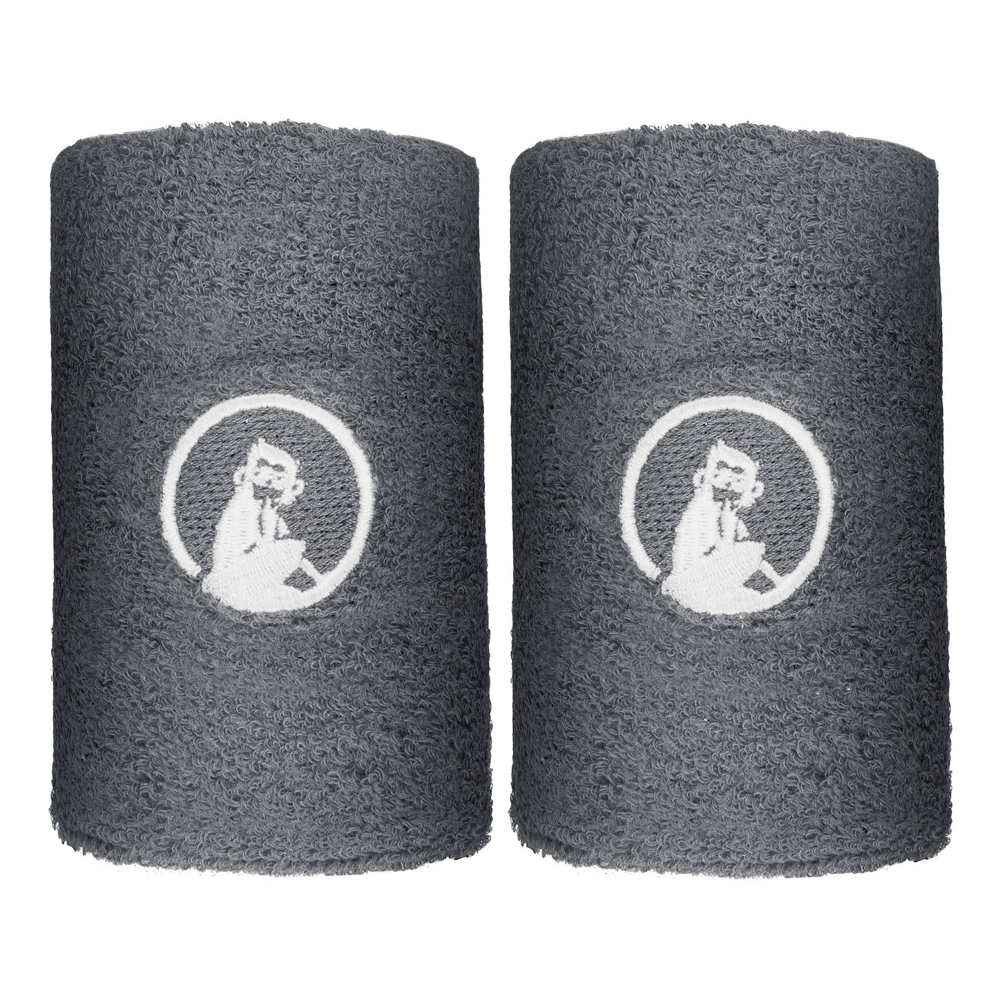 Quiet Please Polsino anti sudore Confezione da 2 lungo - grigio scuro, bianco Quiet Please Polsino anti sudore Confezione da 2 lungo - grigio scuro, bianco