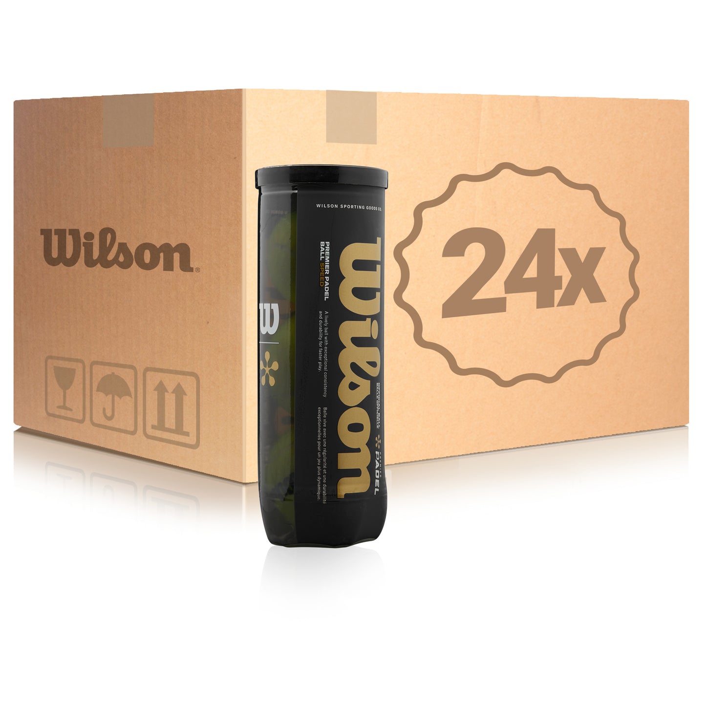 Wilson 24 tubi da 3 Premier Padel Speed X3 Ball Nel cartone Wilson 24 tubi da 3 Premier Padel Speed X3 Ball Nel cartone