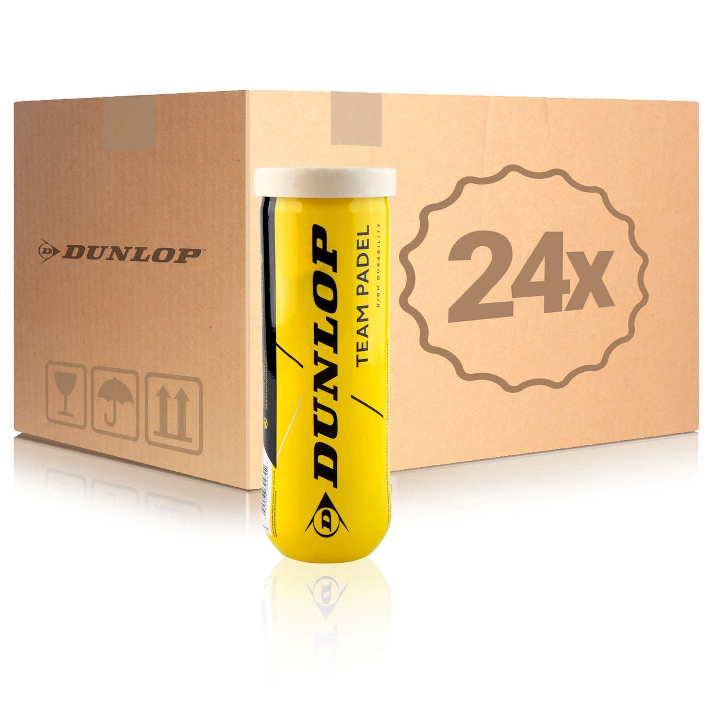 Dunlop 24 Tubes de 3 Team Padel Dunlop 24 Tubes de 3 Team Padel