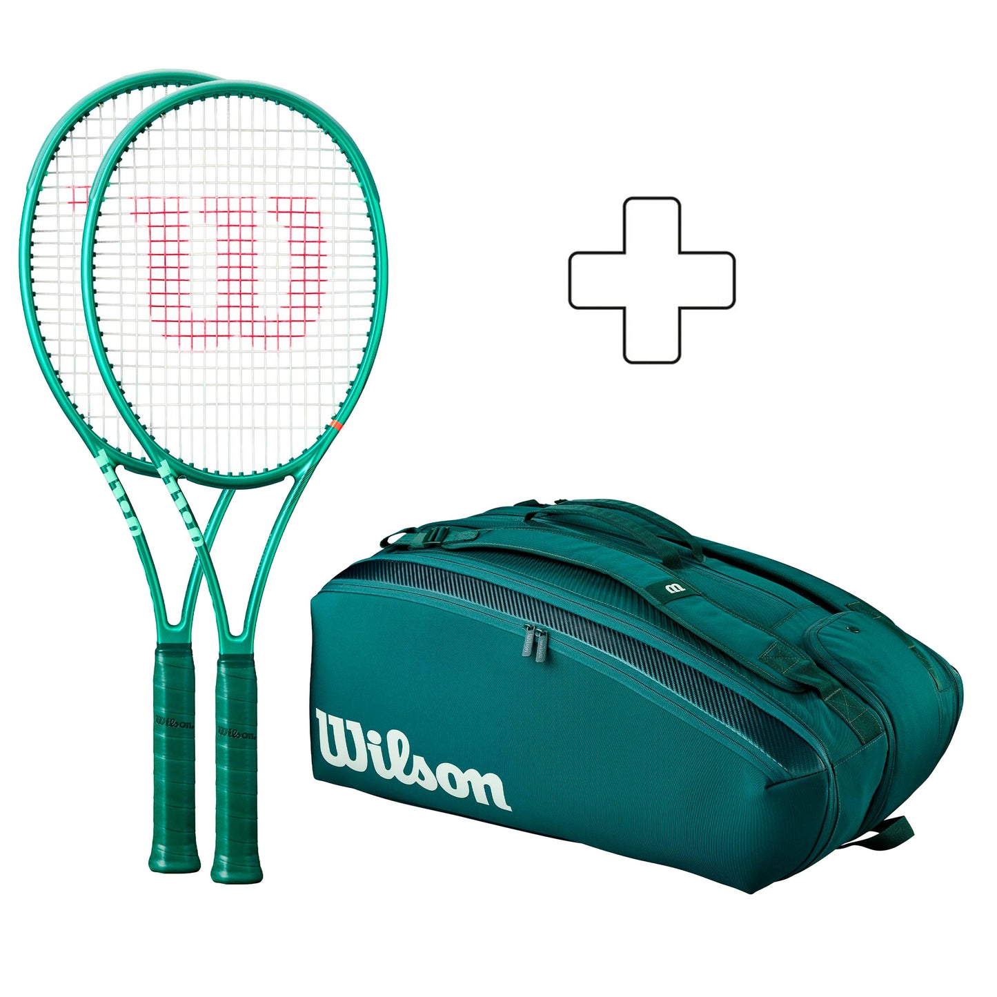 Wilson 2x Blade Blade 98 18X20 V10 plus Schlägertasche Wilson 2x Blade Blade 98 18X20 V10 plus Schlägertasche