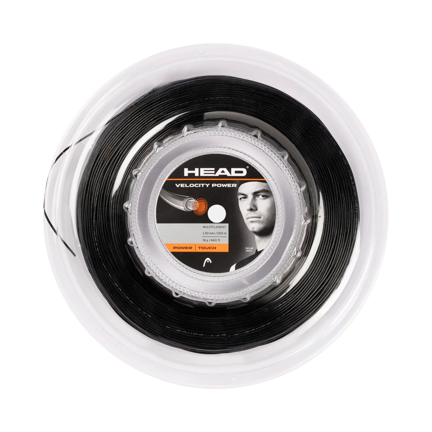 HEAD Velocity MLT Power Bobine cordage 200m - noir HEAD Velocity MLT Power Bobine cordage 200m - noir