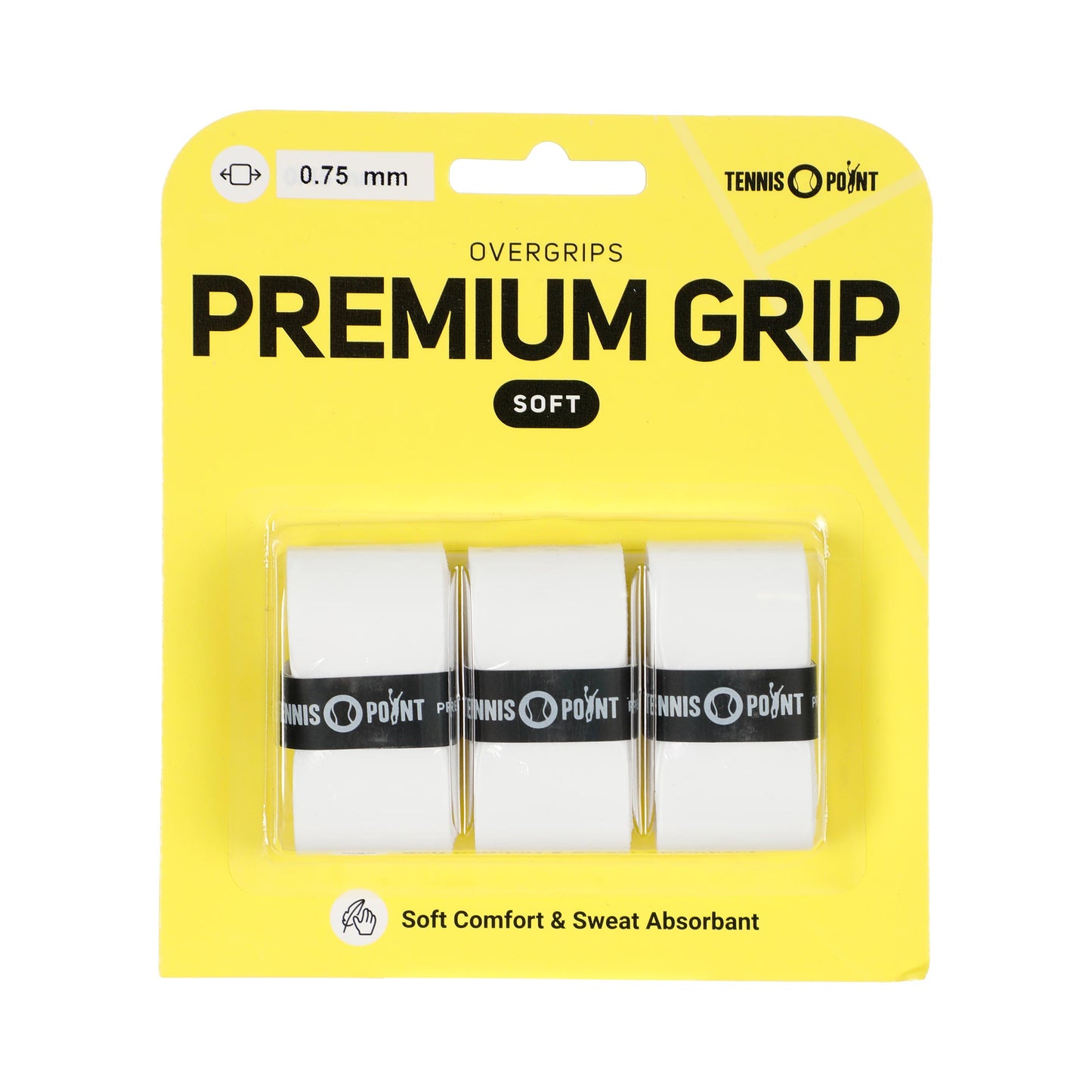 Tennis-Point Premium Soft Pack de 3 - blanc Tennis-Point Premium Soft Pack de 3 - blanc