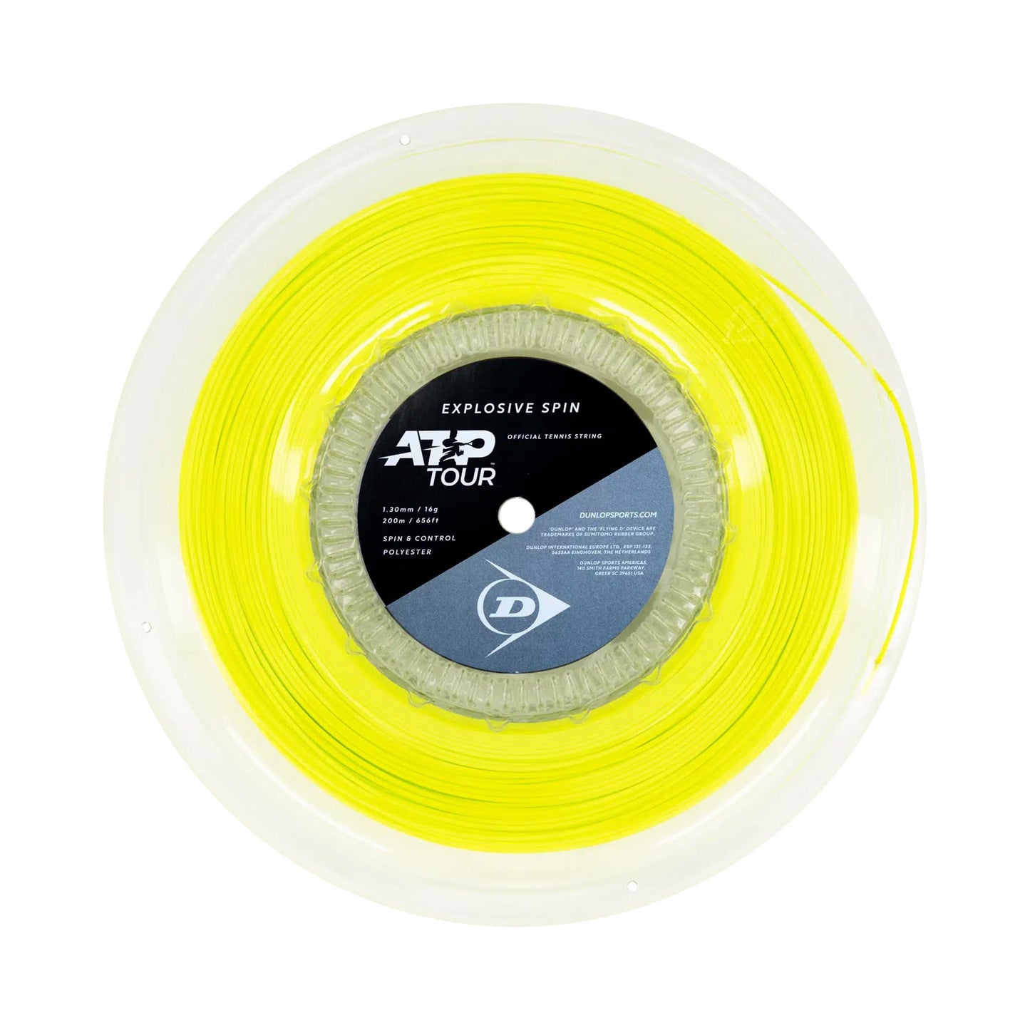 Dunlop Explosive Spin Rotolo di corde 200m - giallo Dunlop Explosive Spin Rotolo di corde 200m - giallo