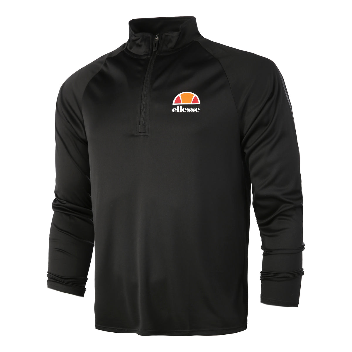 Ellesse Bovaro 1/2 Zip Haut manches longues Hommes - noir,