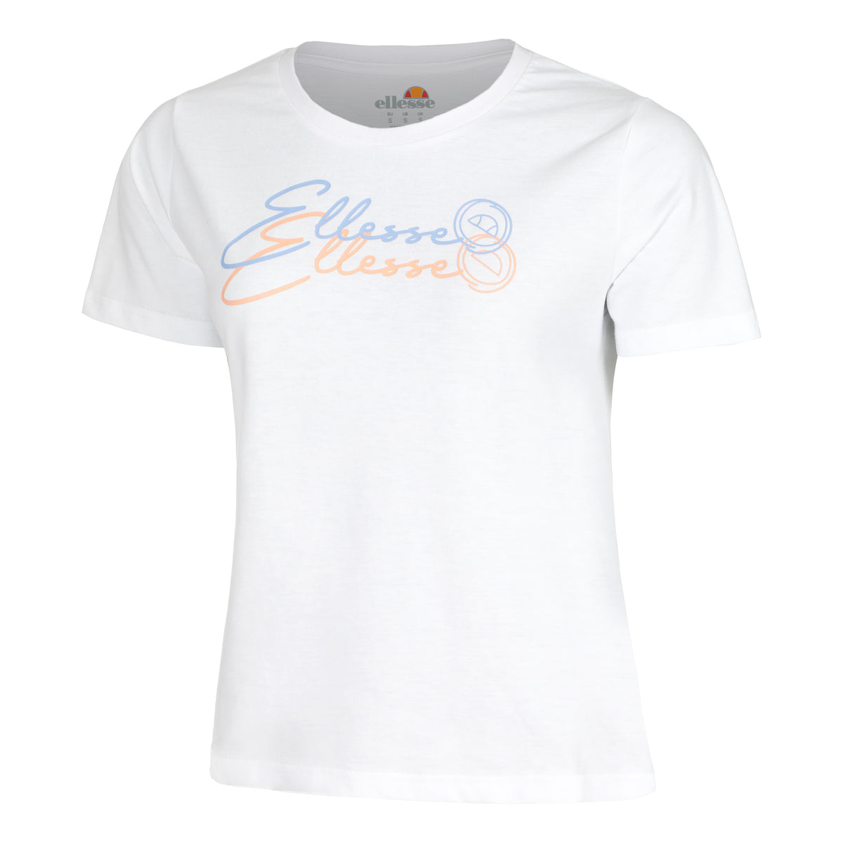 Ellesse Halcombe Maglietta Donna - bianco, multicolore