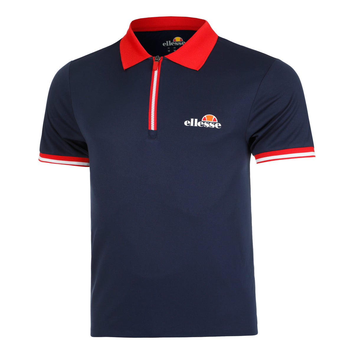 Ellesse Coolidge Polo Hommes - bleu foncé, rouge
