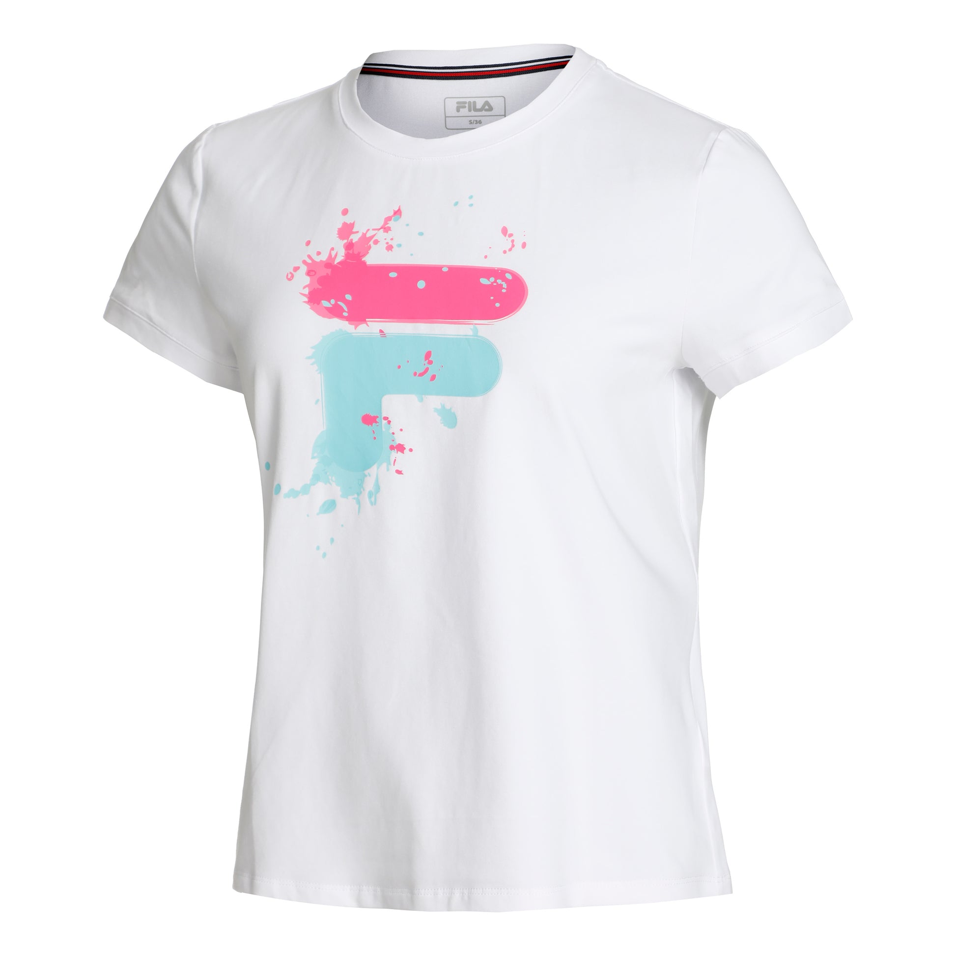 Fila Emelie Maglietta Donna - bianco, multicolore