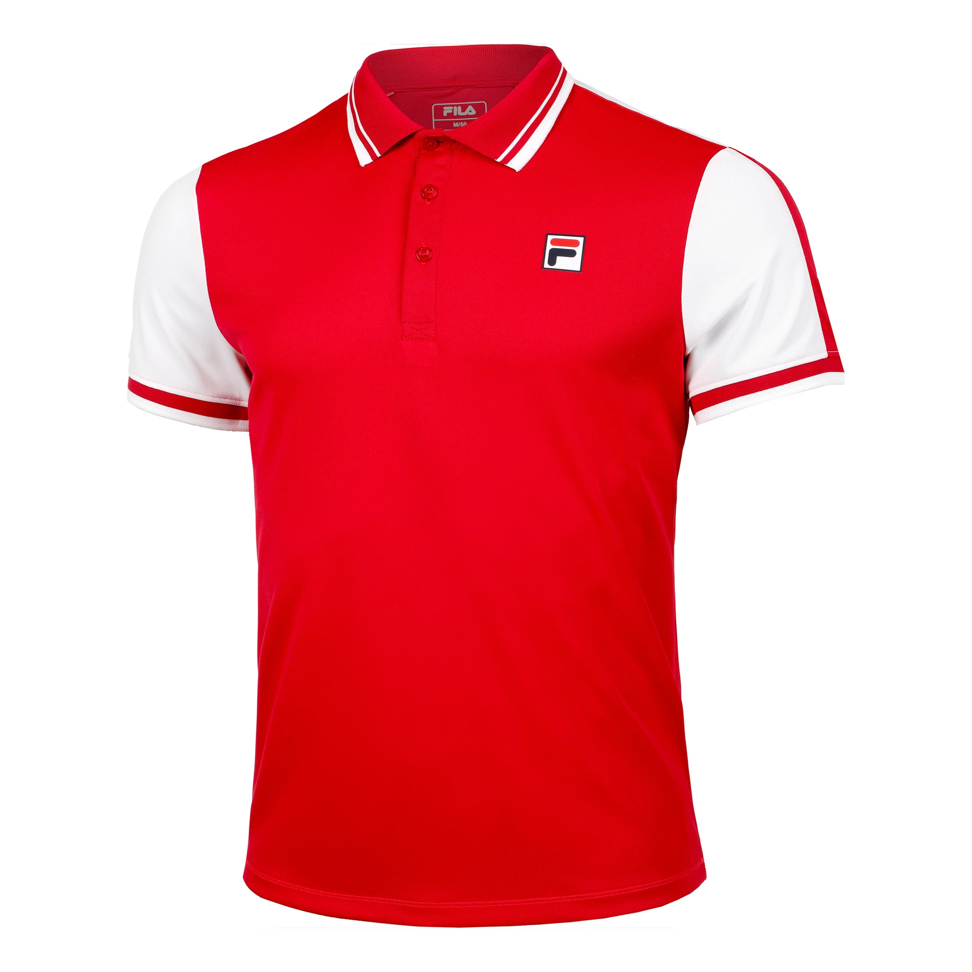 Fila Allan Polo Uomini - rosso, bianco