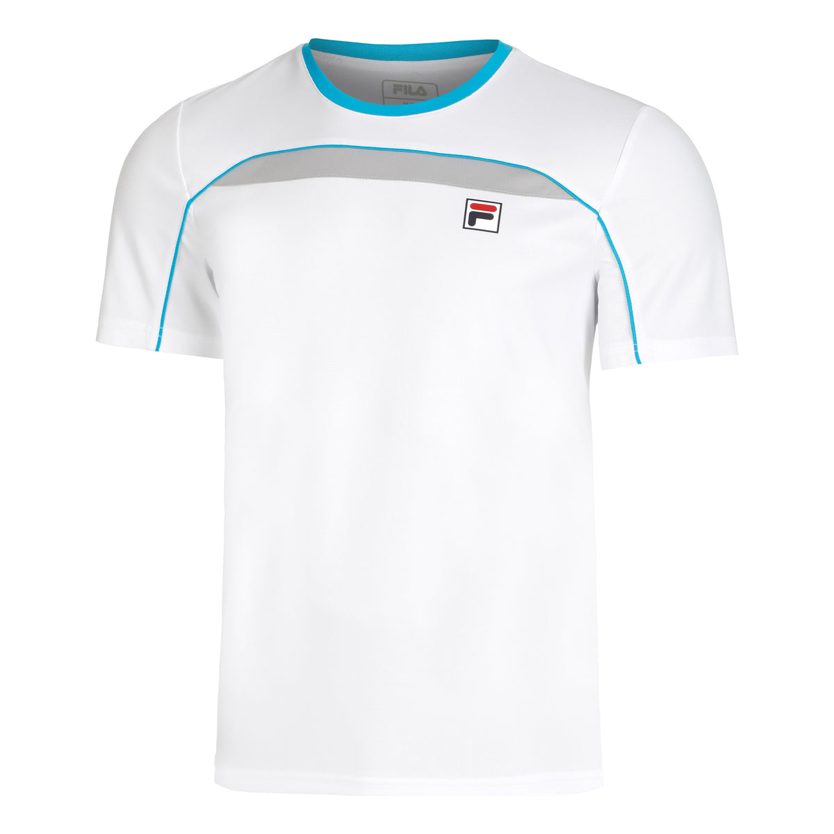 Fila Asher T-Shirt Herren - weiß, silber