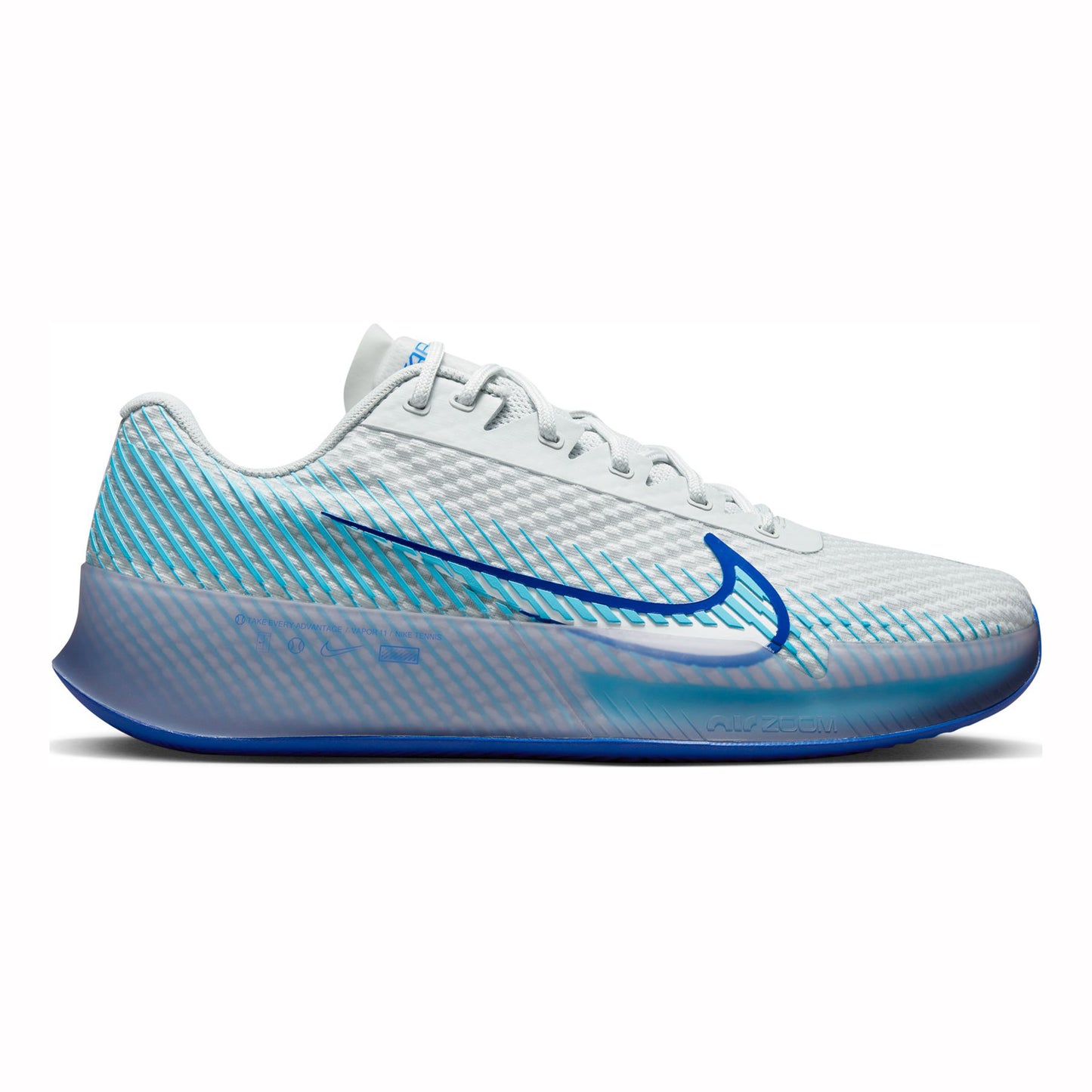 Nike Air Zoom Vapor 11 Sandplatzschuh Herren - weiß, türkis
