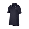 Court Dry Team Polo Ragazzi - blu scuro, bianco