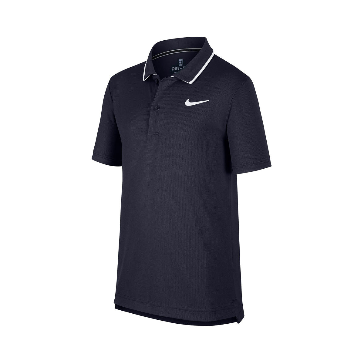 Nike Court Dry Team Polo Ragazzi - blu scuro, bianco