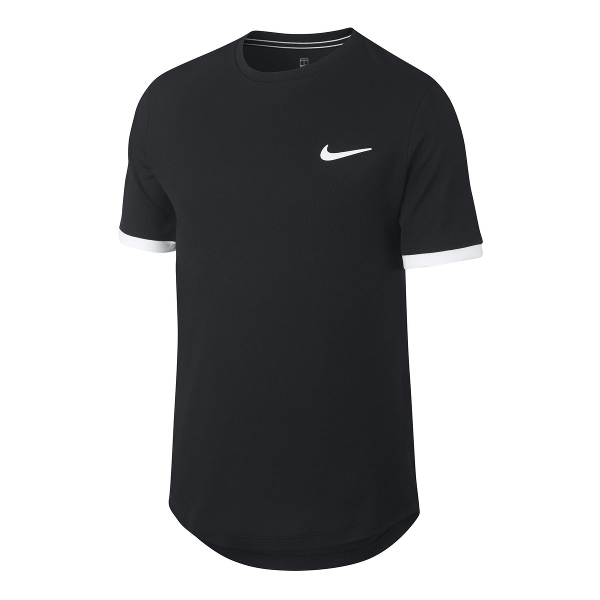 Nike Court Dry T-Shirt Jungen - schwarz, weiß