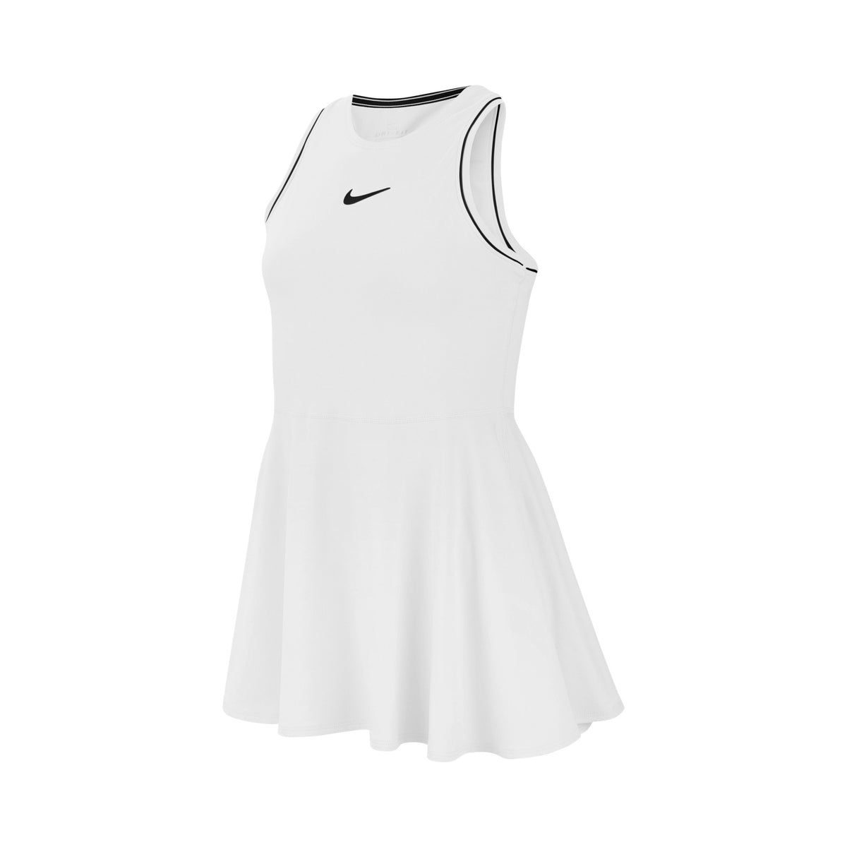 Nike Court Dry  Robe Filles - blanc, noir