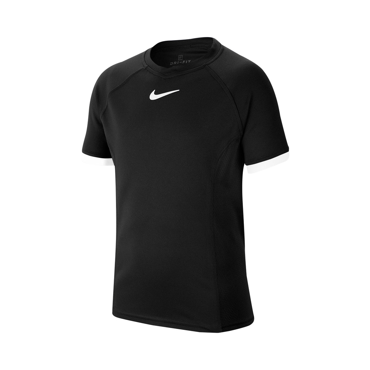Nike Court Dri-Fit T-shirt Garçons - noir, blanc