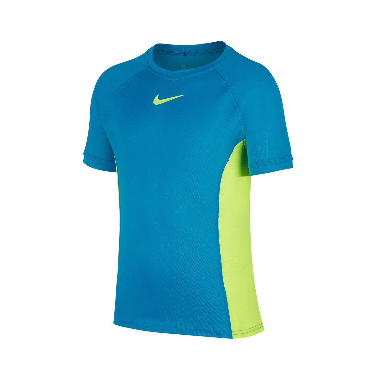 Nike Court Dri-Fit T-shirt Garçons - turquoise, jaunes fluo