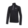 Dri-Fit Poly+ 1/4 Zip Manica lunga Ragazzi - nero,