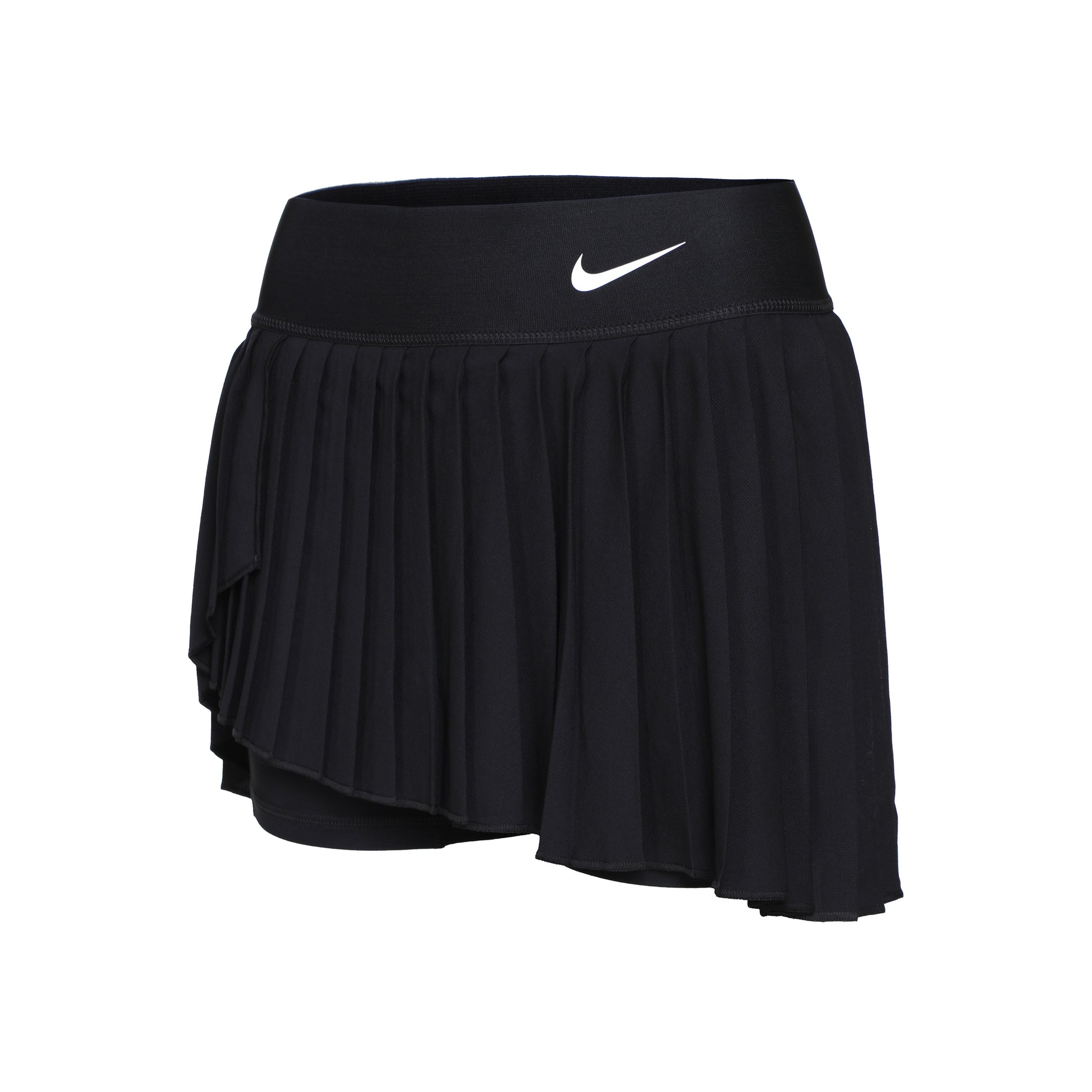 Nike Dri-Fit Court Pleated Gonna Donna - nero, bianco