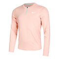 Court Dri-Fit Half-Zip Longsleeve Herren - apricot, grün