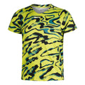 Dri-Fit Court Print T-shirt Hommes - jaune lemon, multicouleur