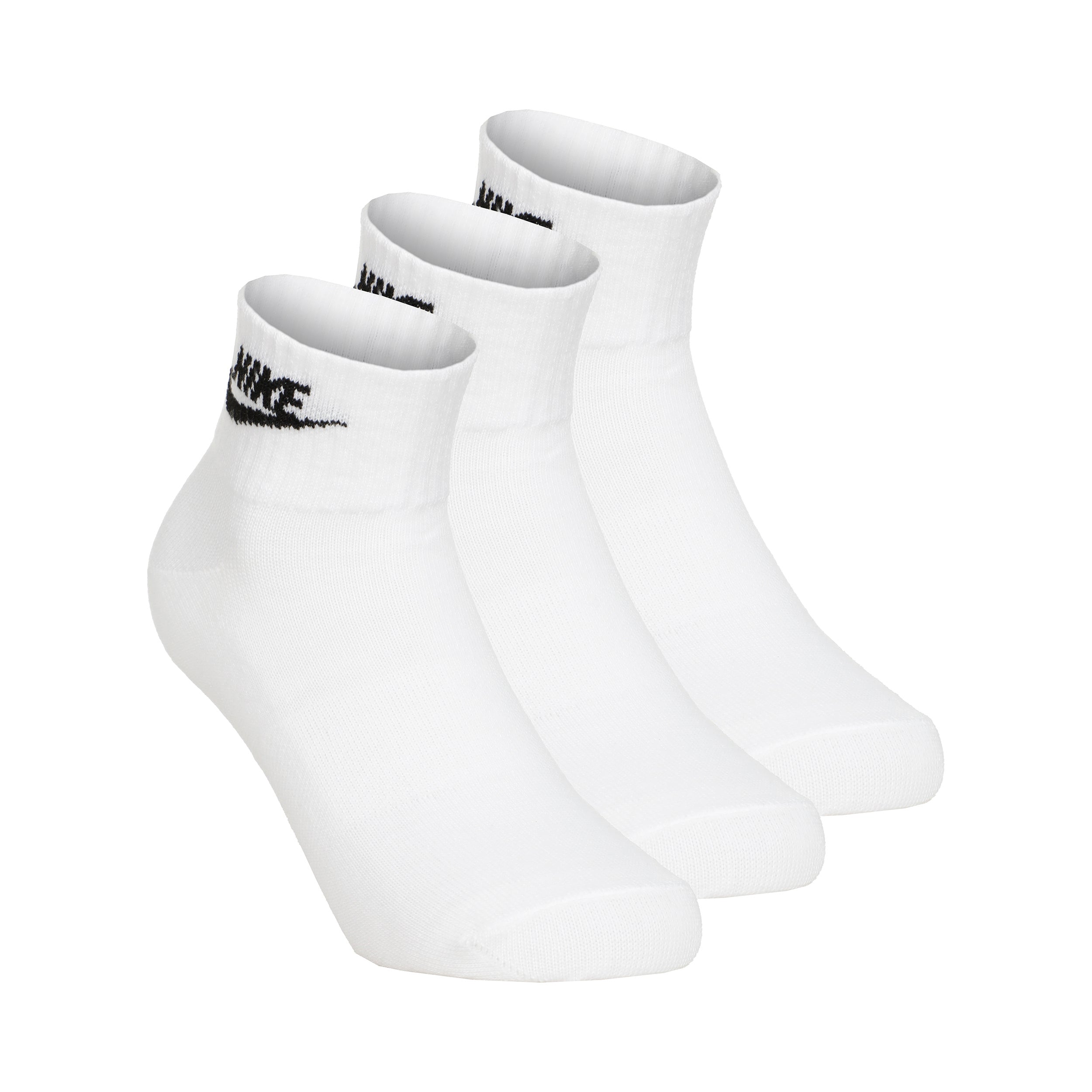 Nike New Essential Ankle Chaussettes de tennis Pack de 3 Unisex - blanc,