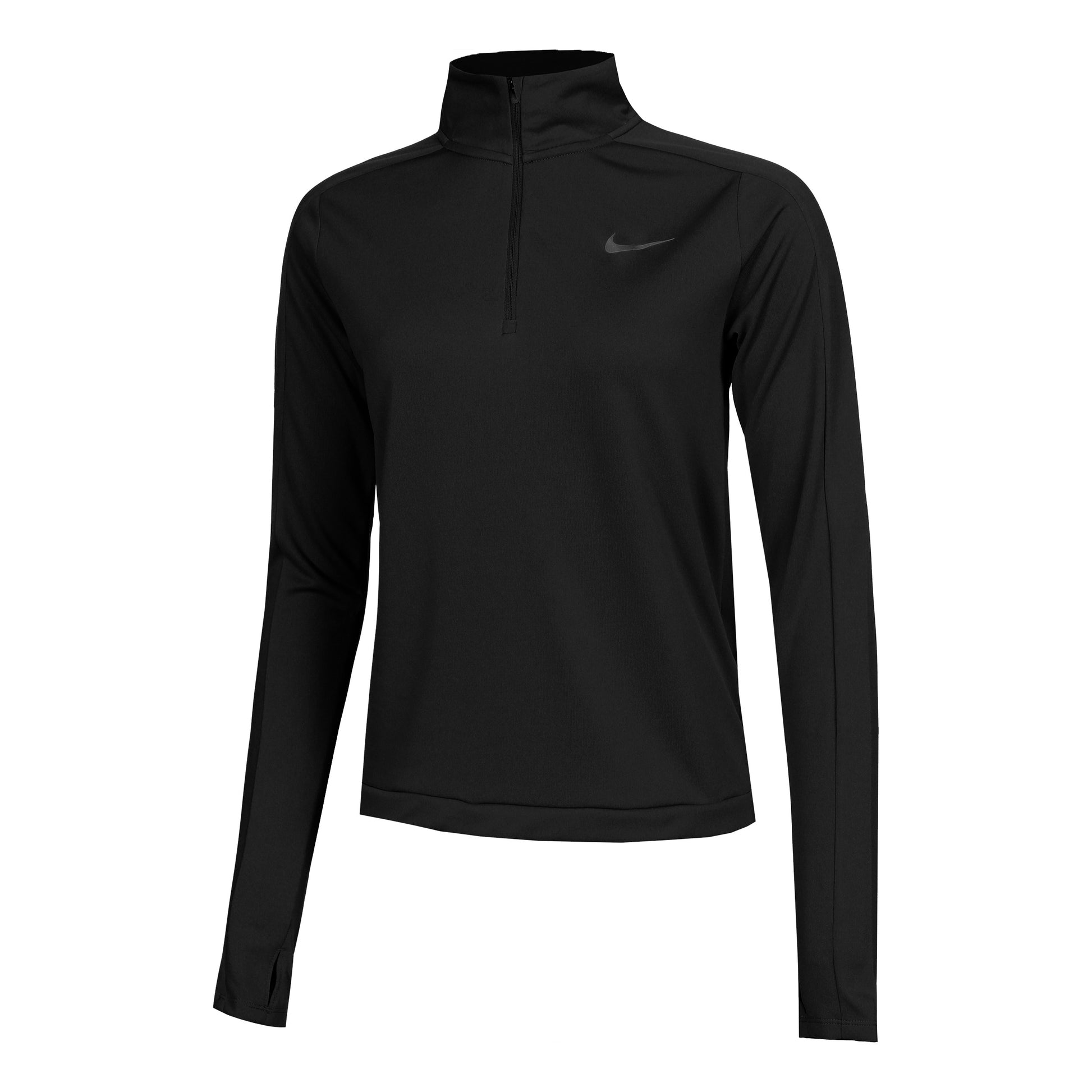 Nike Dri-Fit Pacer 1/4-Zip Longsleeve Damen-Schwarz