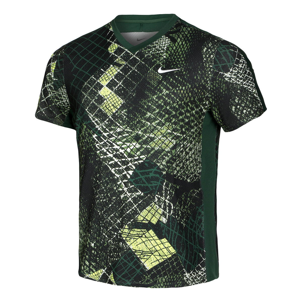 Nike Dri-Fit Court Novelty Maglietta Uomini - verde scuro, multicolore