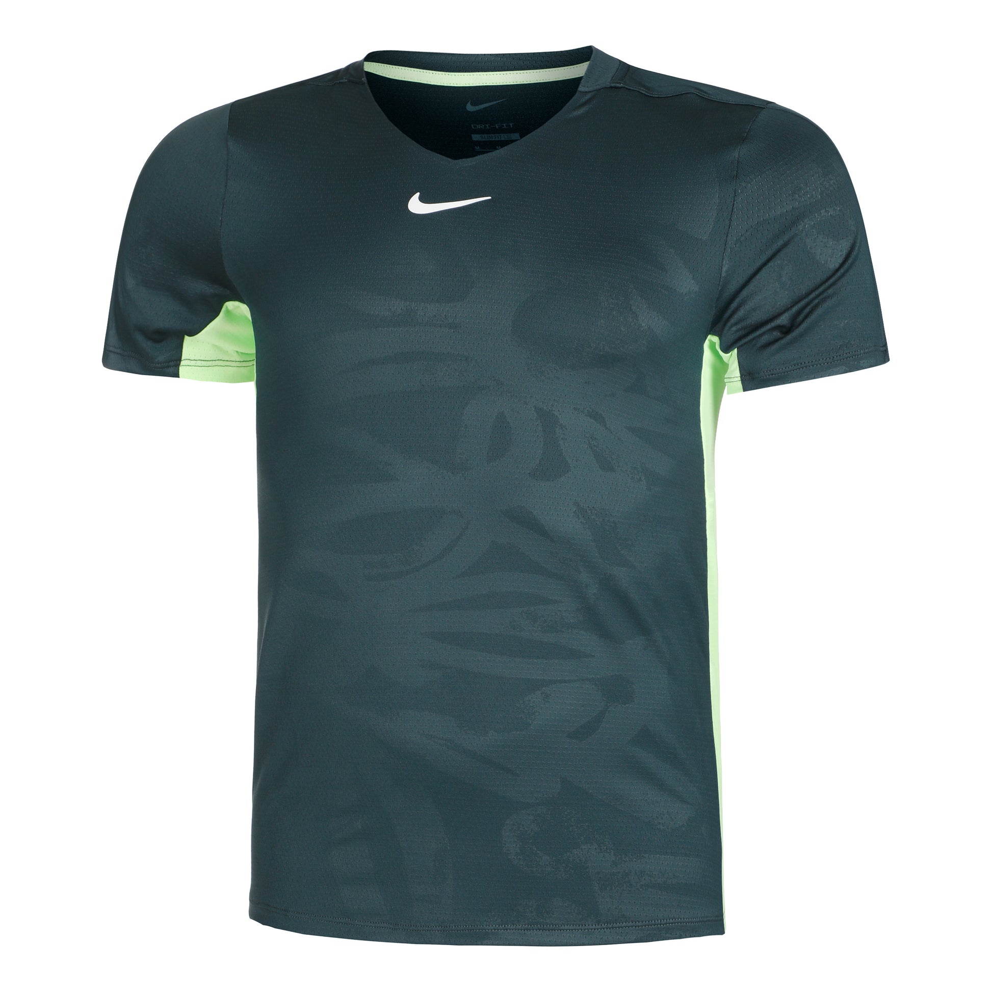 Nike Dri-Fit Court Printed Maglietta Uomini - verde, lime