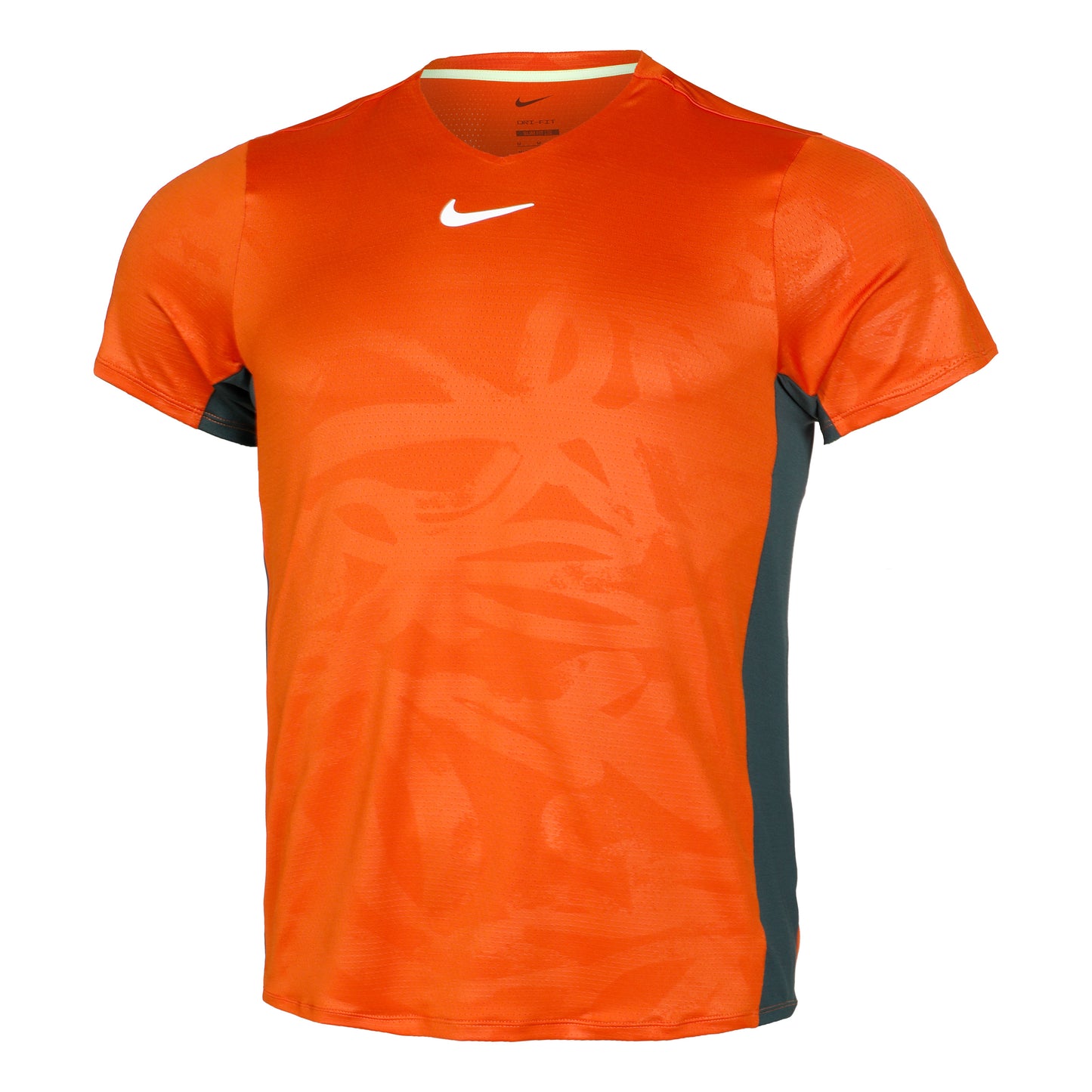 Nike Dri-Fit Court Printed T-shirt Hommes - orange, vert