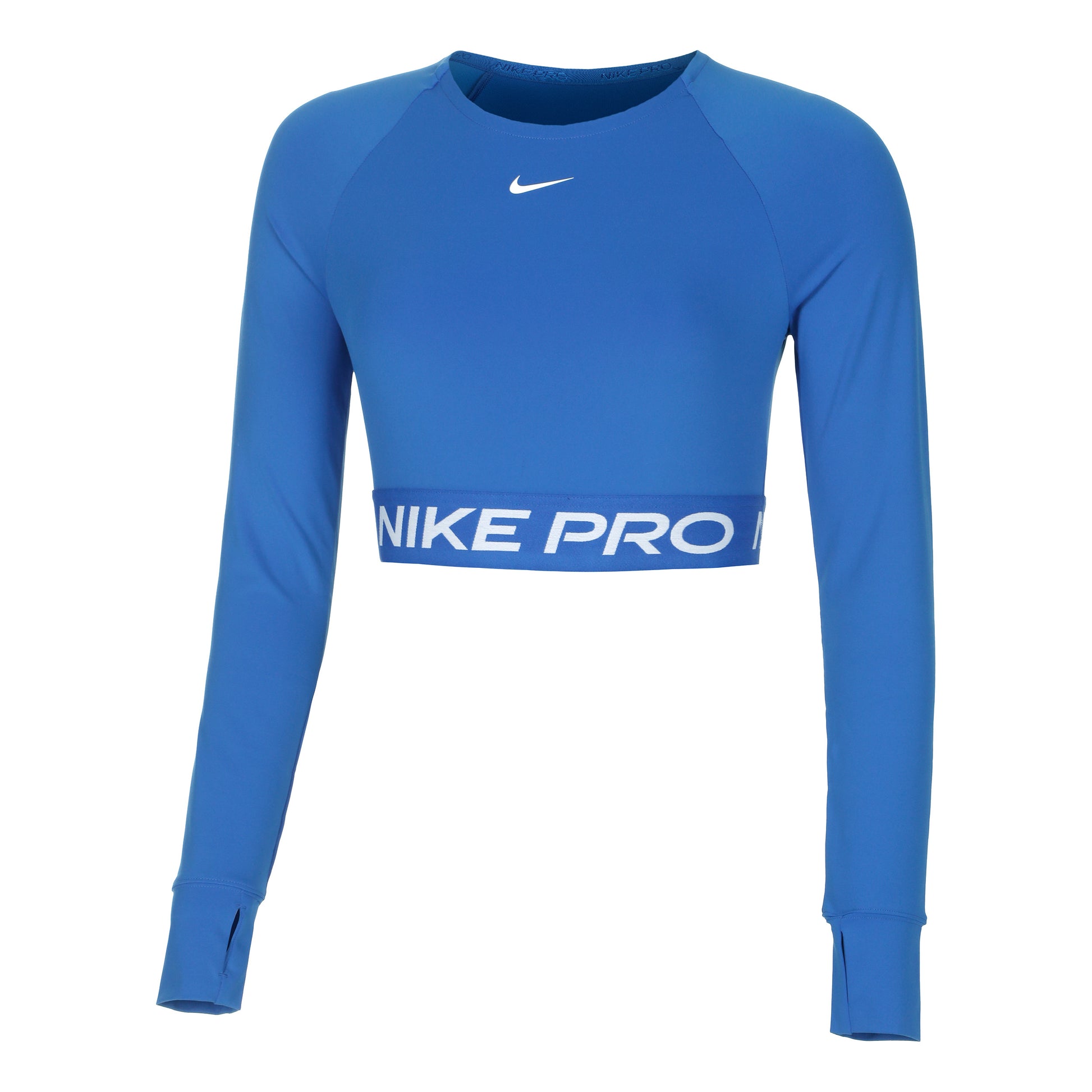 Nike Pro Dri-Fit 365 Crop Haut manches longues Femmes - bleu,