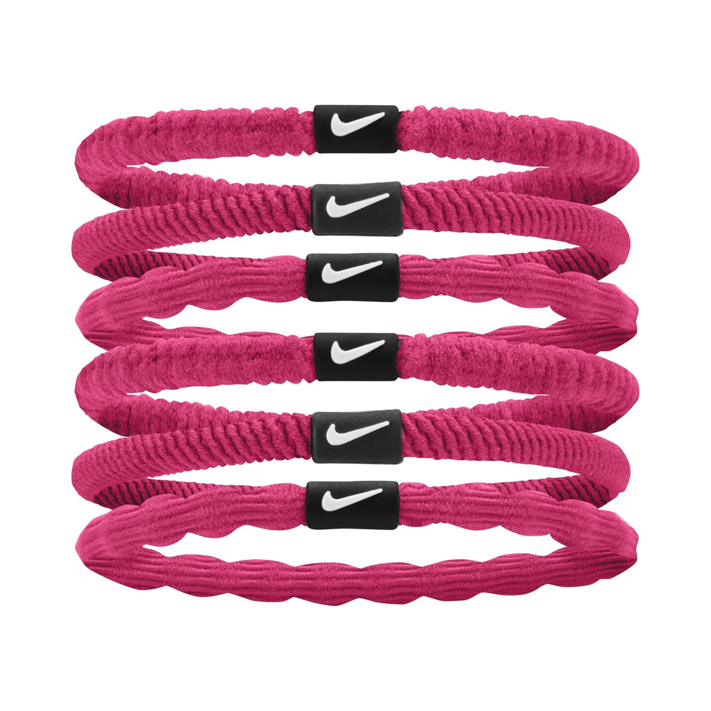 Nike Flex Hair Tie Haarband 6er Pack Unisex - pink,