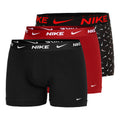 Dri-Fit Essential Micro Trunk Boxer Short 3er Pack Herren - schwarz, rot