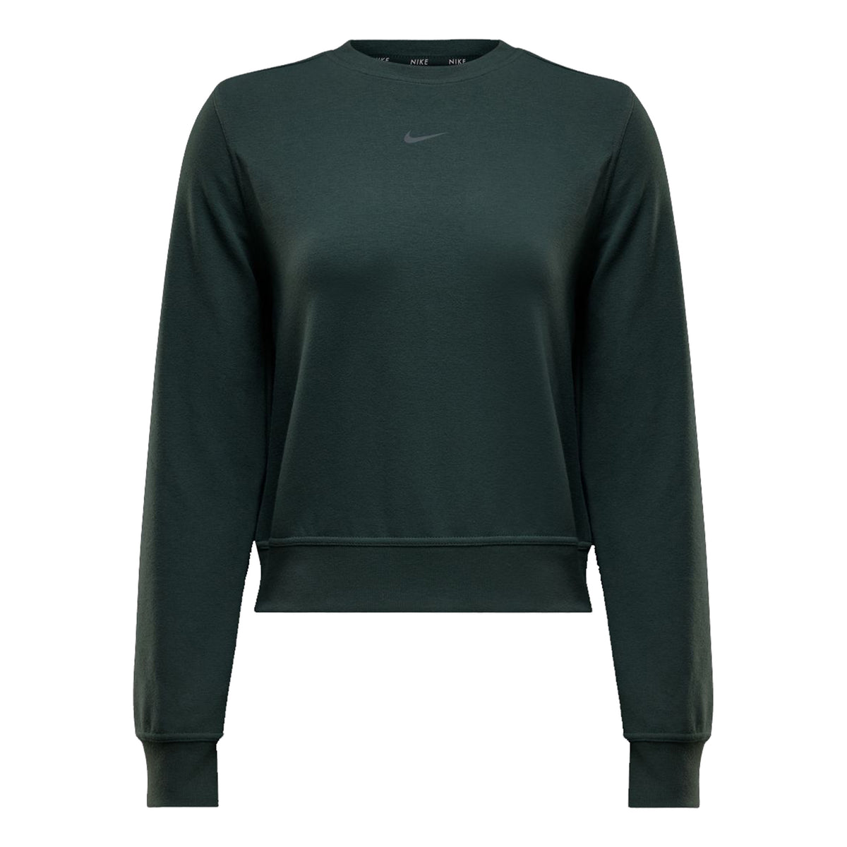 Nike Dri-Fit One Crew Sweatshirt Damen - grün, schwarz