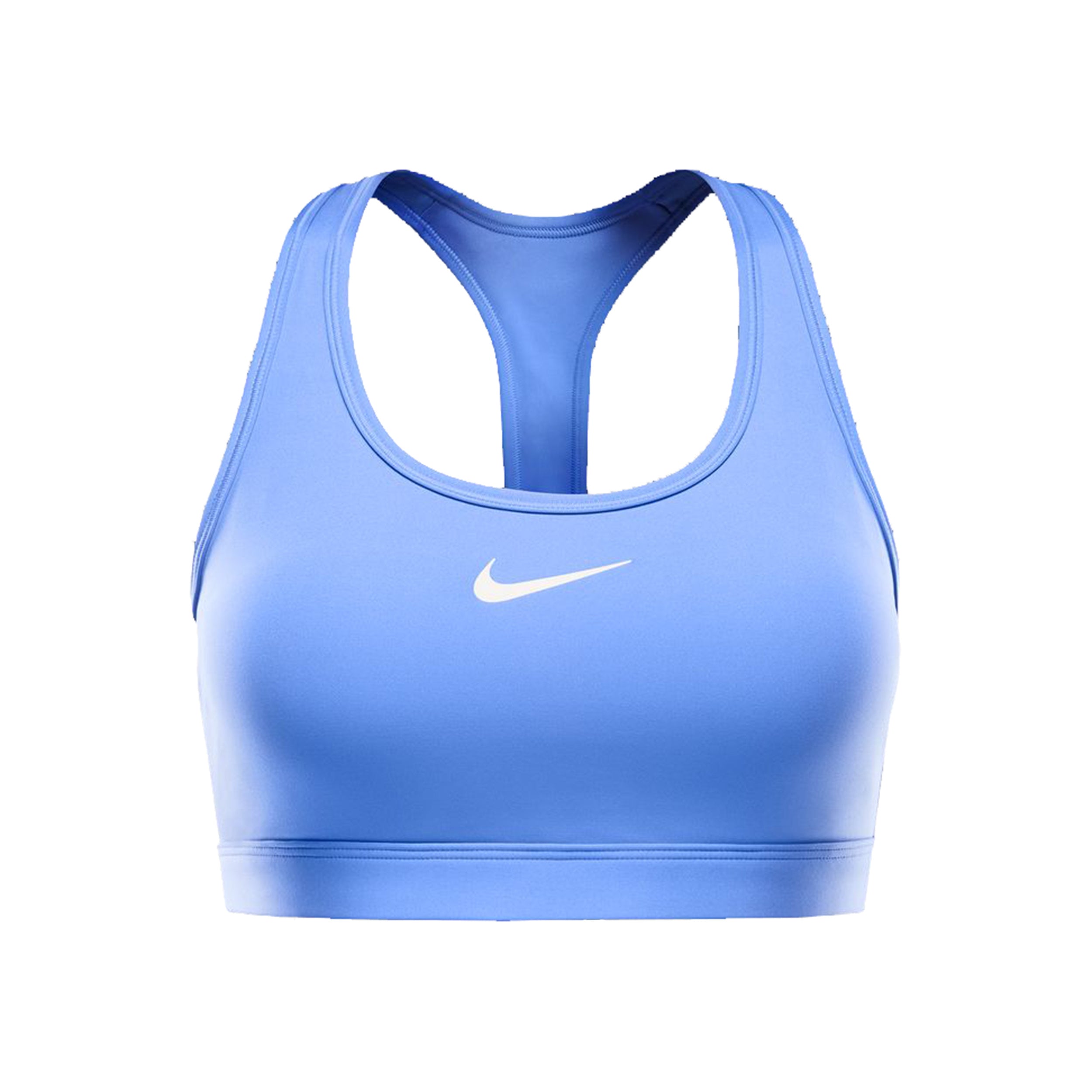 Nike Swoosh Medium Soutien-gorge sport Femmes - bleu clair, blanc