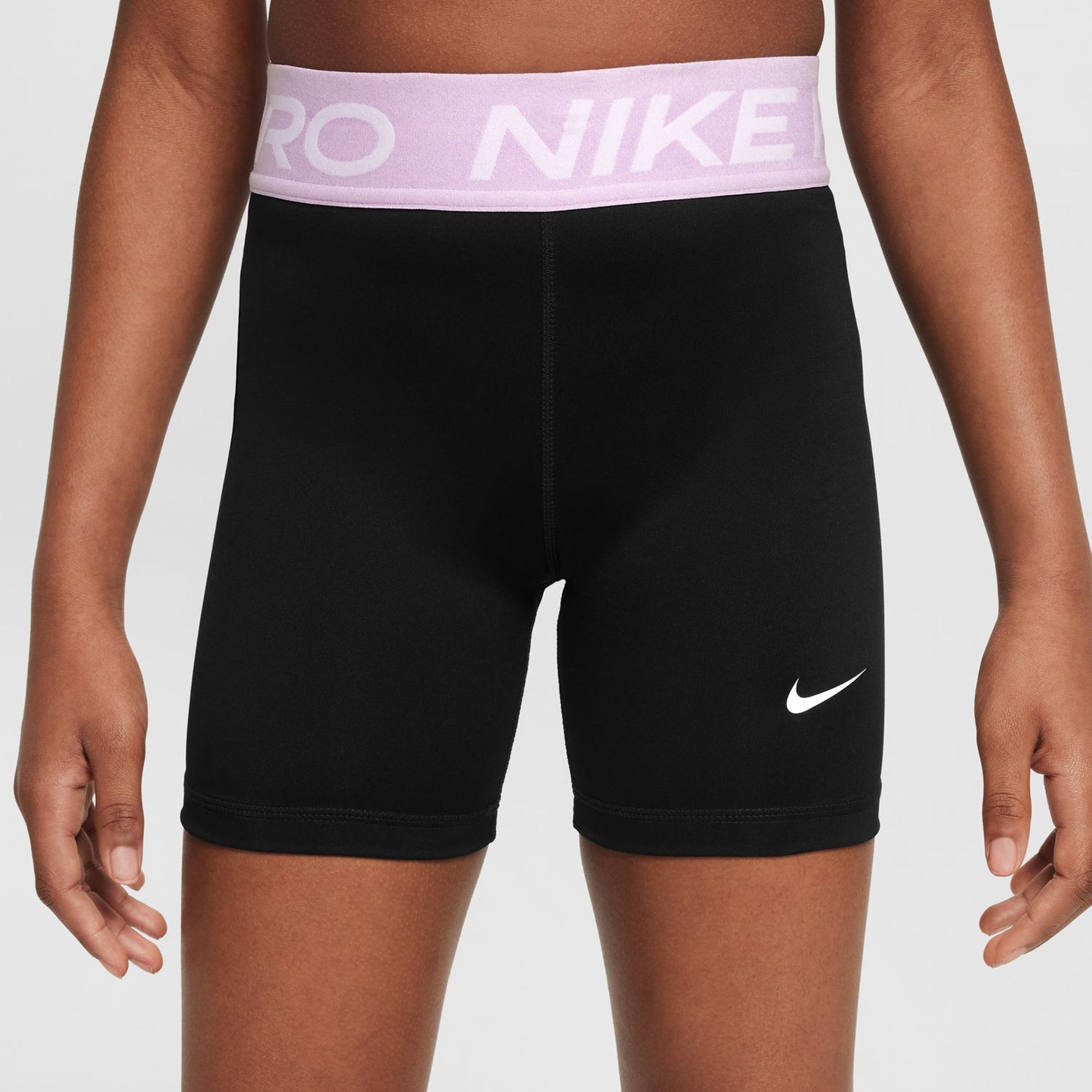 Nike Dri-Fit Big Kids 3in Shorts Mädchen - schwarz, flieder