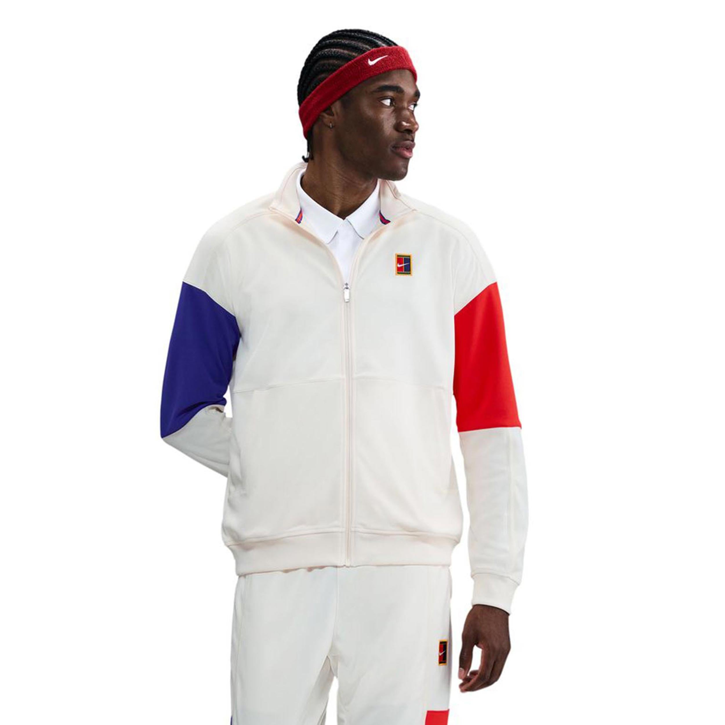 Nike Court Heritage Giacca da allenamento Uomini - crema, multicolore