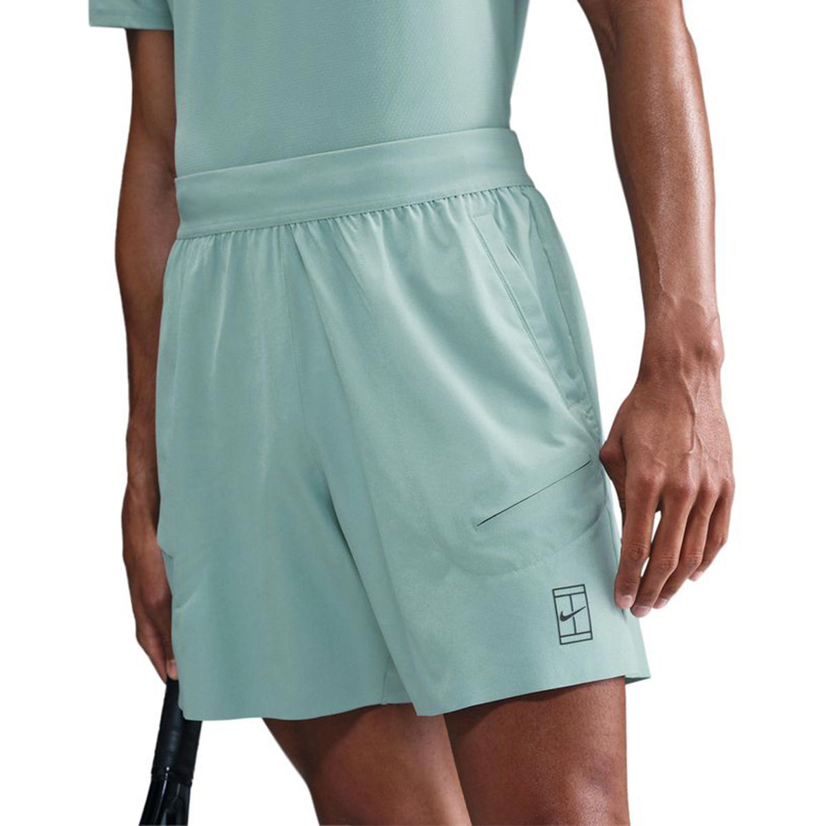 Nike Court Dri-Fit Advantage 6in Pantaloncini Uomini-Grigio-blu