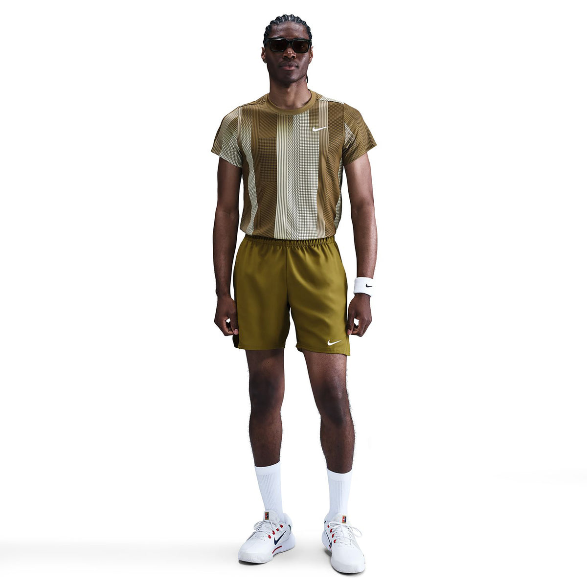 Nike Court Victory Dri-Fit 7in Shorts Hommes - vert olive