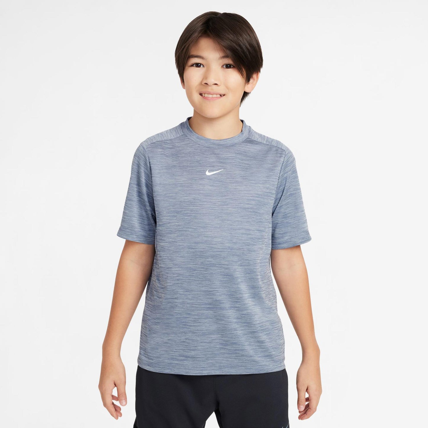 Nike Dri-Fit Multi Heather T-shirt Enfants-Bleu Gris