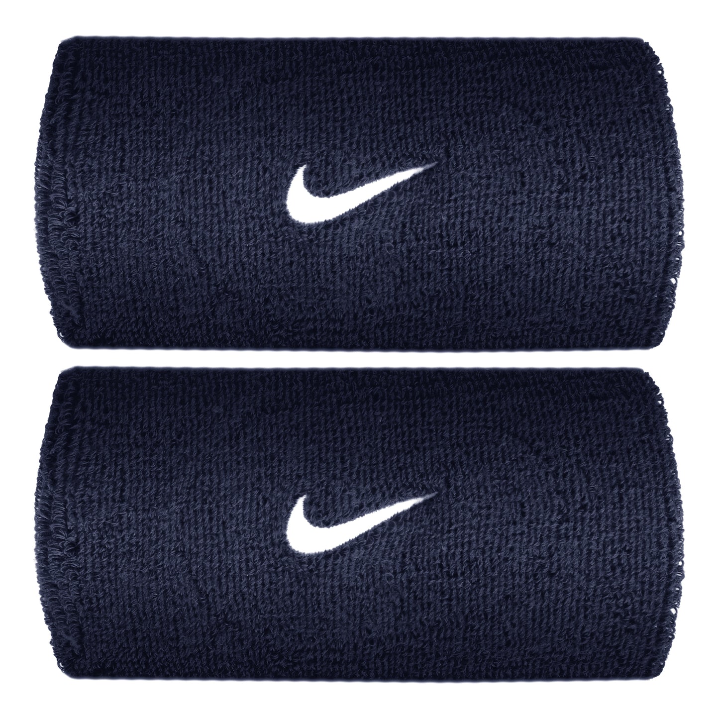 Nike Swoosh Classic Doublewide Poignet long - bleu foncé, blanc