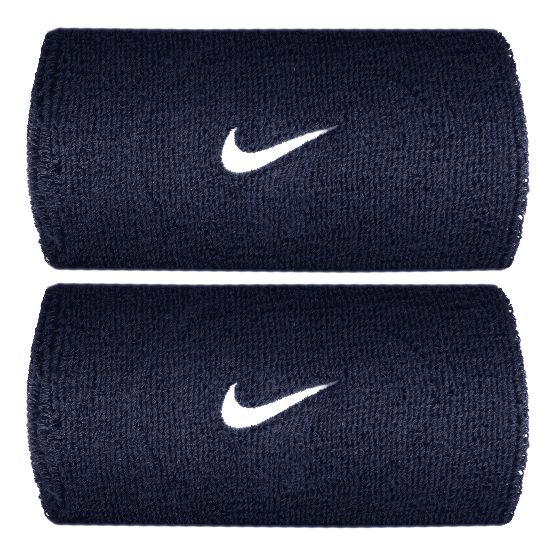 Nike Swoosh Classic Doublewide Poignet long - bleu foncé, blanc