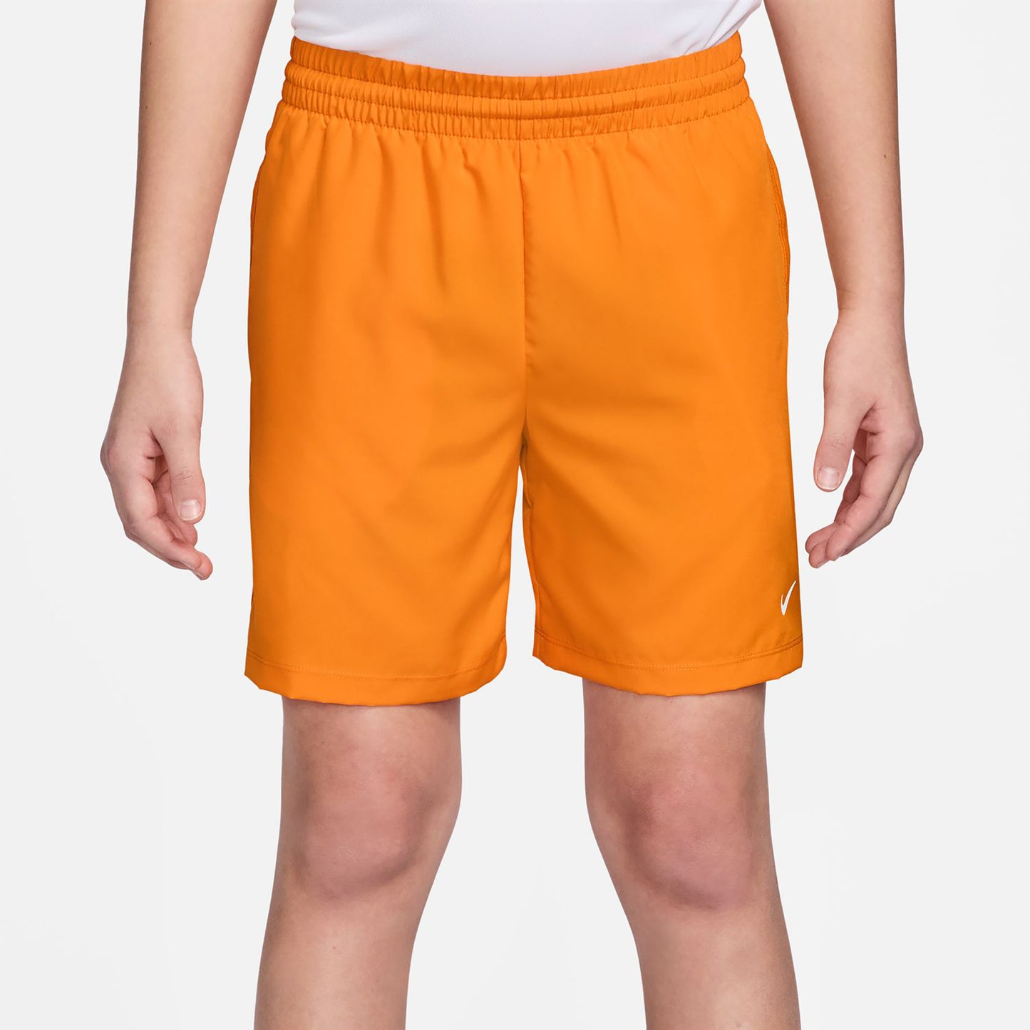 Nike Big Shorts Garçons - orange, blanc