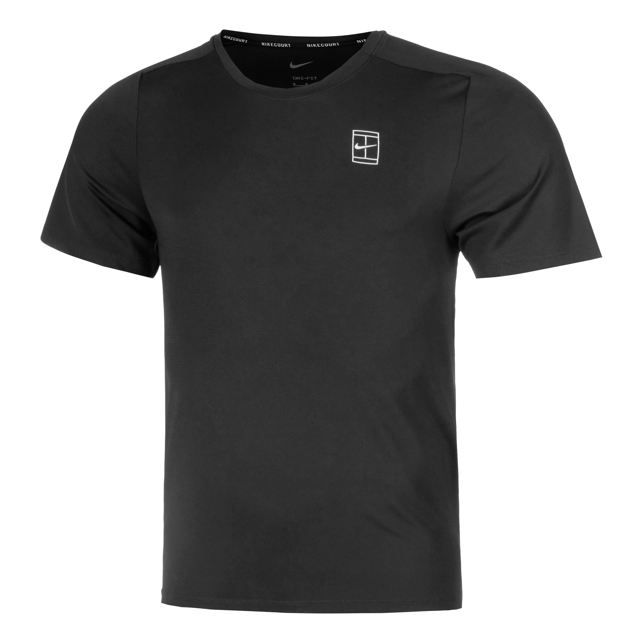 Nike Court Dri-Fit Advantage Maglietta Uomini-Nero,Bianco