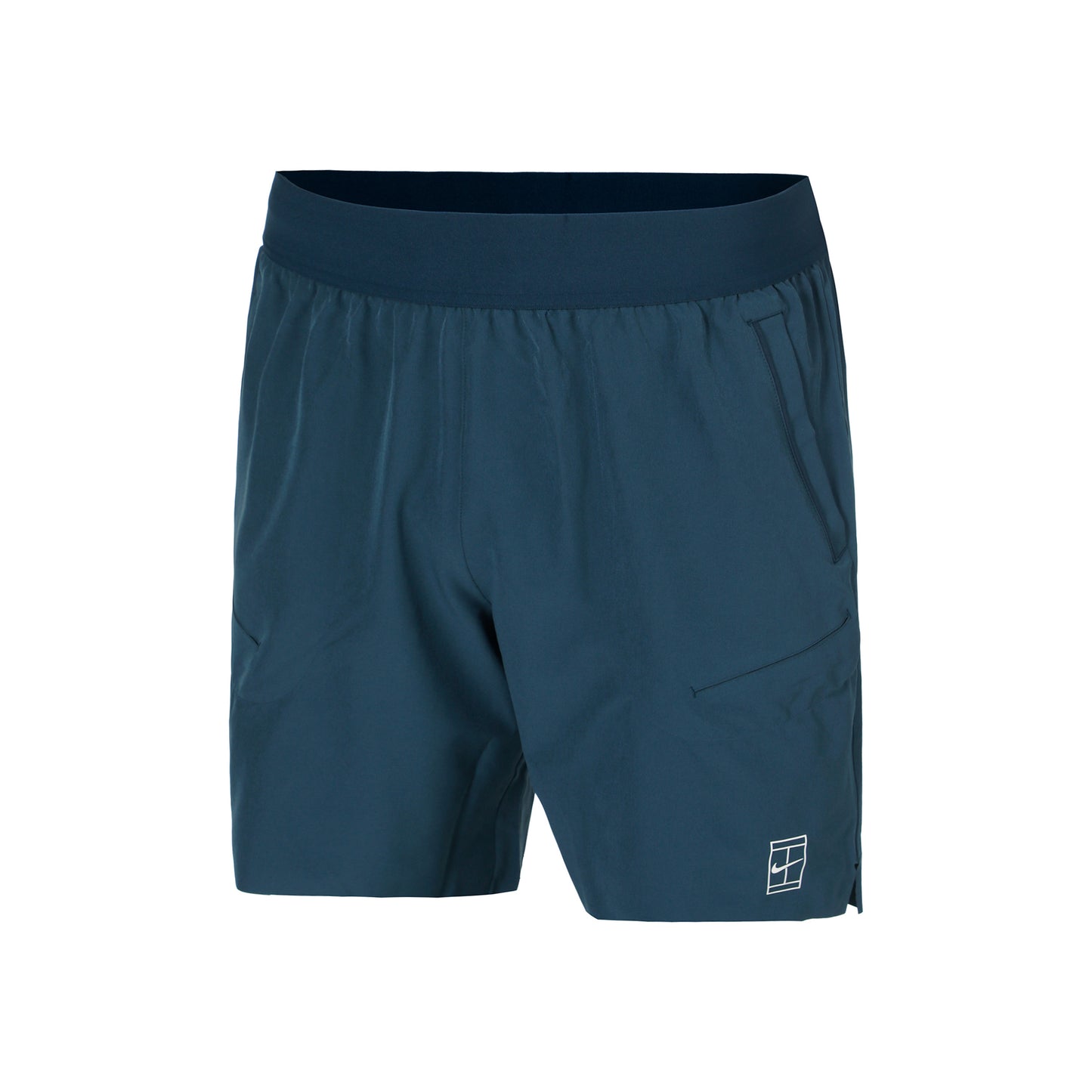 Nike Court Dri-Fit Advantage 6in Shorts Hommes-Bleu Foncé,Blanc