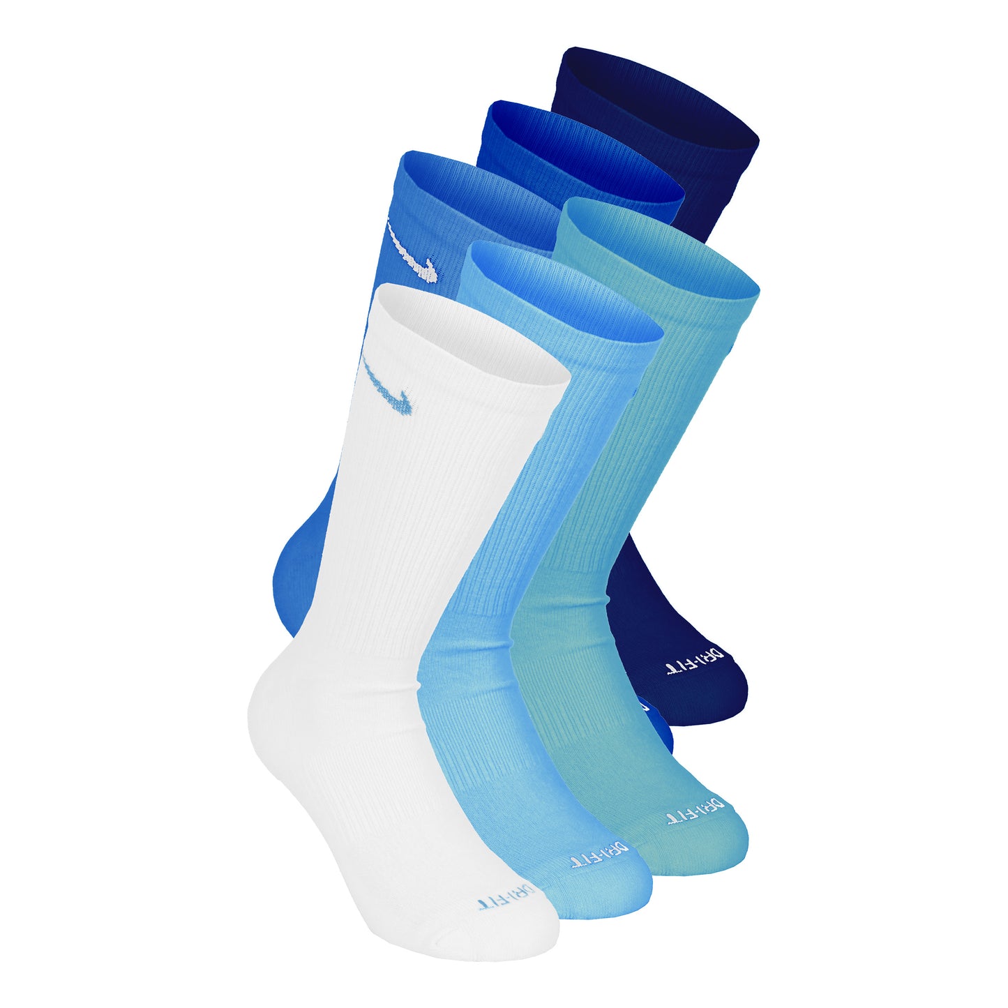 Nike Everyday Plus Cushioned Crew Calzini sportivi Confezione da 6 Uomini - turchese, blu scuro