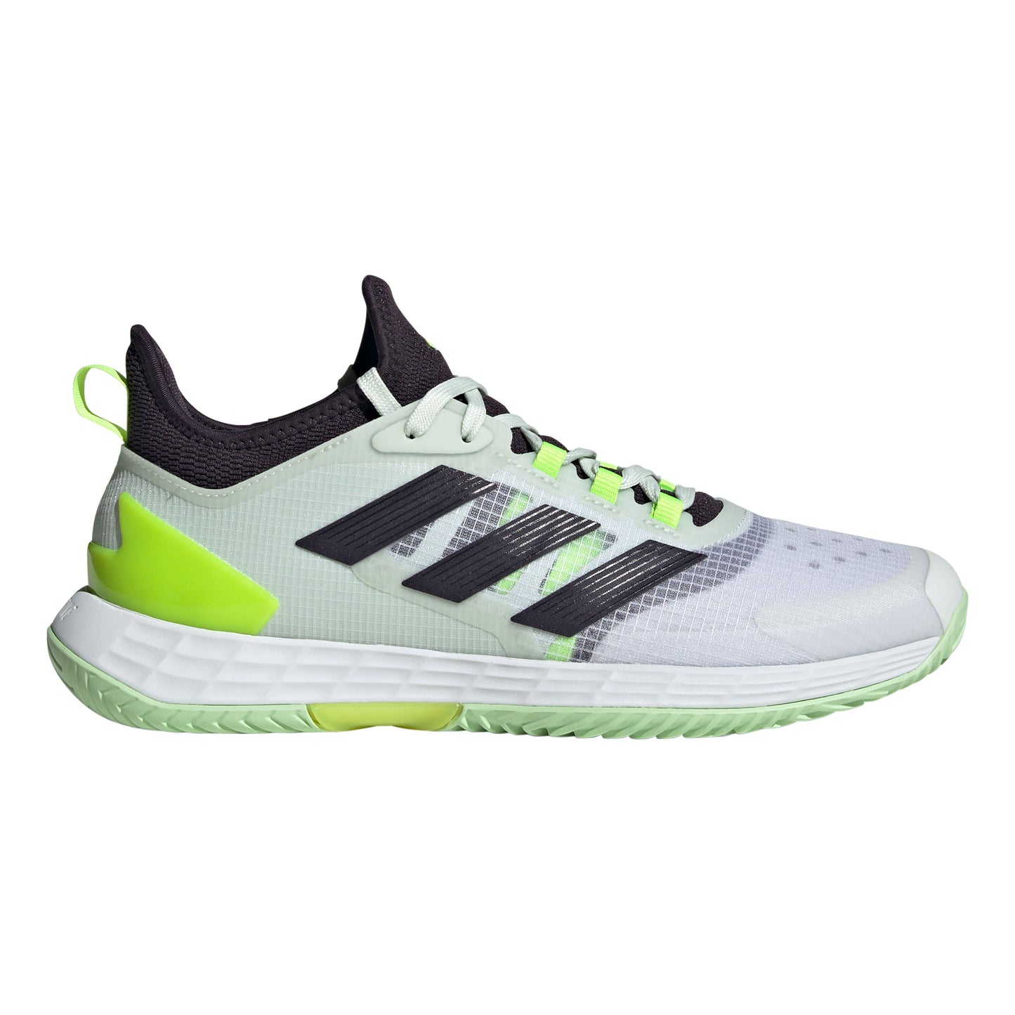 adidas adizero Ubersonic 4.1 Chaussures toutes surfaces Hommes - blanc, vert fluo