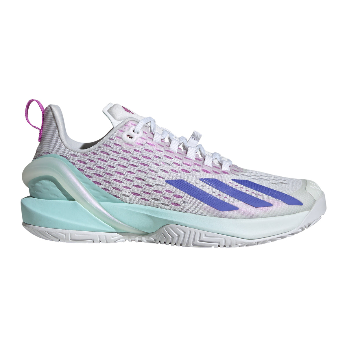 adidas Adizero Cybersonic Allcourtschuh Damen - hellgrau, mint